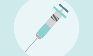 Grafik einer Spritze mit Injektionsnadel