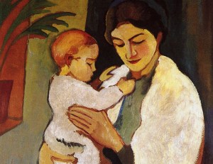 August Macke „Mutter und Kind“ (1910)