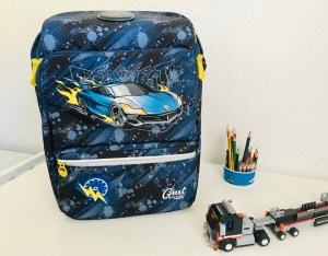 GMT for Kids Schulranzen, Modell „Rennfahrer“ von vorne