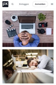 Mann am Laptop, bzw. am Schreibtisch