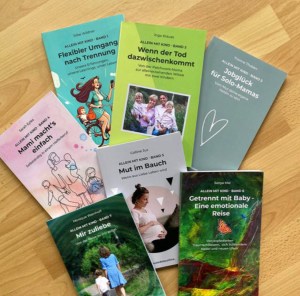 Cover Buchreihe „Allein mit Kind“